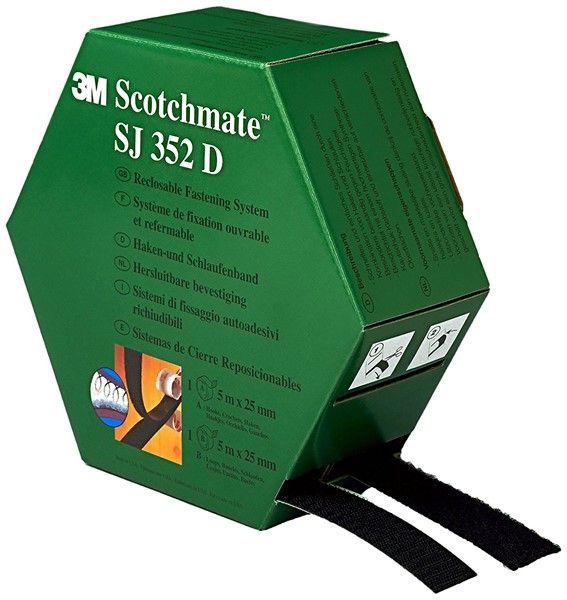 Picture of SJ 352 D Haken- und Schlaufenband (Spendebox) / schwarz