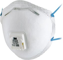 Zeige Details für 3M™ Atemschutzmaske 8322 - FFP2 NR D Bild von 3M™ Atemschutzmaske 8322 - FFP2 NR D