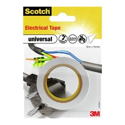 Zeige Details für Scotch™ 4401WHT Isolierband universal weiß Bild von Scotch™ 4401WHT Isolierband universal weiß