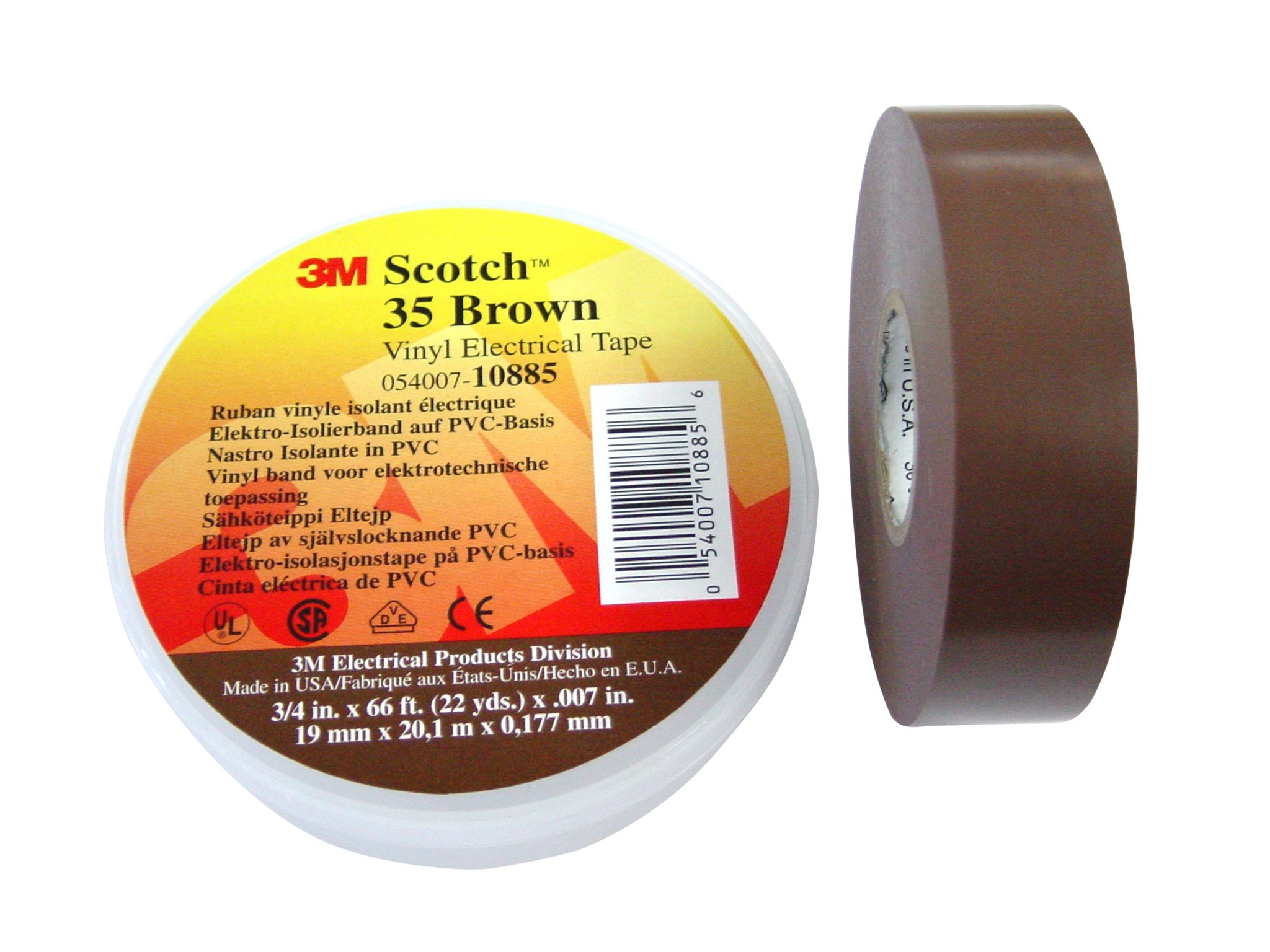 Scotch® Super 33+ Vinyl Elektro-Isolierband, Schwarz, 19 mm x 33 m, 0,18 mm