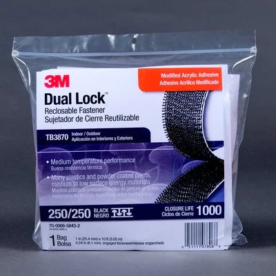 Bild von 3M™  SJ 3870 Dual Lock™ schwarz BISTER